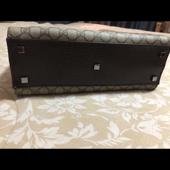 AUTHENTIC GUCCI PVC LEATHER HANDBAG - Picture 6 of 8